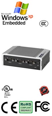 ARK-1120F Palm-size and 4 COM Ports Intel® Atom N455 Fanless Embedded Box PC