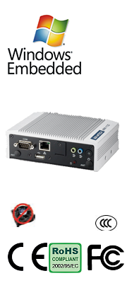 ARK-1122F Palm-size Fanless Embedded Box PC with Intel Atom N2800 CPU