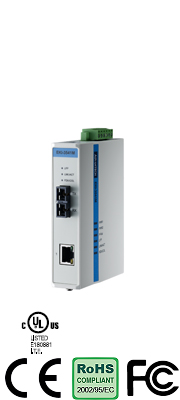 EKI-3541M 10/100T (X) to Multi-Mode SC Type Fiber Optic Industrial Media Converter