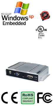 ARK-1503 Intel® Atom D525 Slim and Panel Mountable Fanless Box PC