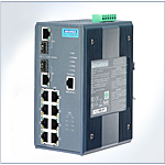 EKI-7659CPI I8+2G Port Gigabit Managed Redundant Industrial PoE Switch with Wide Temperature