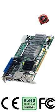 PCI-7030 Intel® Atom N270 PCI Half-size SBC with Dual GbE LAN/LVDS/DVI/SATA/6 COM