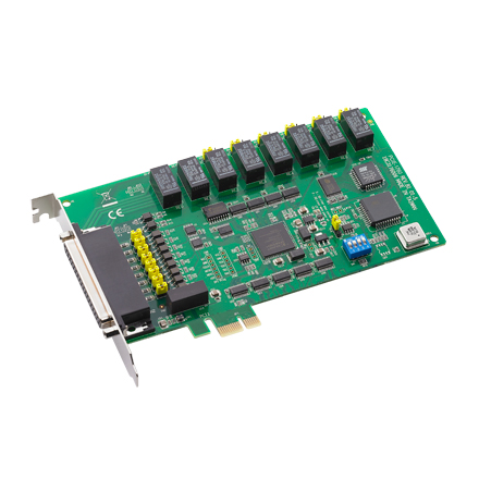 PCIE-1760 8-ch Relay and 8-ch Isolated Digital Input PCI Express Card with 10-ch Counter/Timer