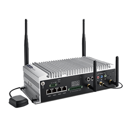 ARK-2151V In-Vehicle Full HD NVR w/4 PoE Ports 4th Gen. Intel® Core i5 4300U / Celeron 2980U SoC Fanless Box PC