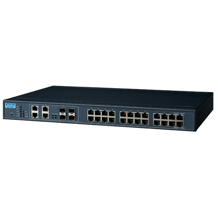 EKI-7428G-4CI 24GE+4G Combo Managed Ethernet Switch, -40~70°C