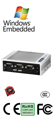 ARK-1122C Palm-size and 4 COM Ports Intel® Atom N2600 Fanless Embedded Box PC