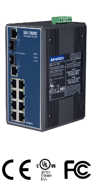 EKI-7629C 8+2G Combo Port Gigabit Ethernet Switch
