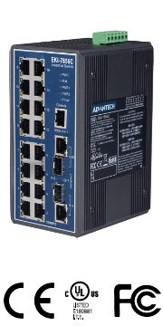 EKI-7656C 16+2G Combo Port Gigabit Ethernet Switch