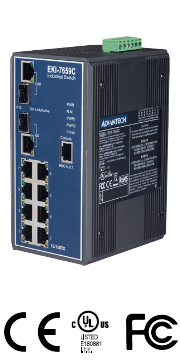 EKI-7659C Series 8+2G Combo Port Gigabit Ethernet Switch