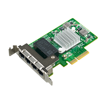 PCIE-1130 Quad Port Copper Gigabit Ethernet PCI Express Server Adapter with Intel® I350 (Advantech Form Factor)