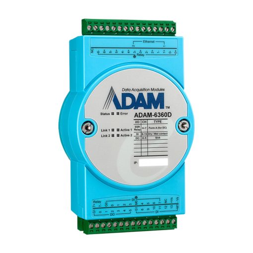 ADAM-6360D 8Relay(SSR)/14DI/6DO IoT Modbus/OPC UA Ethernet Remote I/O - Image 3