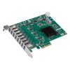PCIE-1158 8 x port PCIe x4 expansion card based on 4 x Renesas μPD720202 USB 3.0 host controllers for industrial and machine vision applications