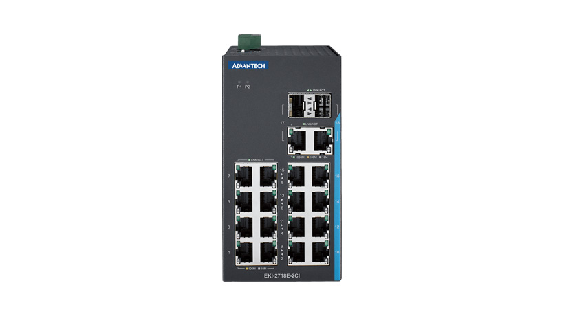 EKI-2718E-2CI 16FE + 2GE Combo Port Unmanaged Switch - Image 4